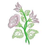 Outline floral design for variegated mulitcoloured thread, machine embroidery design flower variegated thread flower embroidery machine embroidery design npe , needle passion embroidery designs